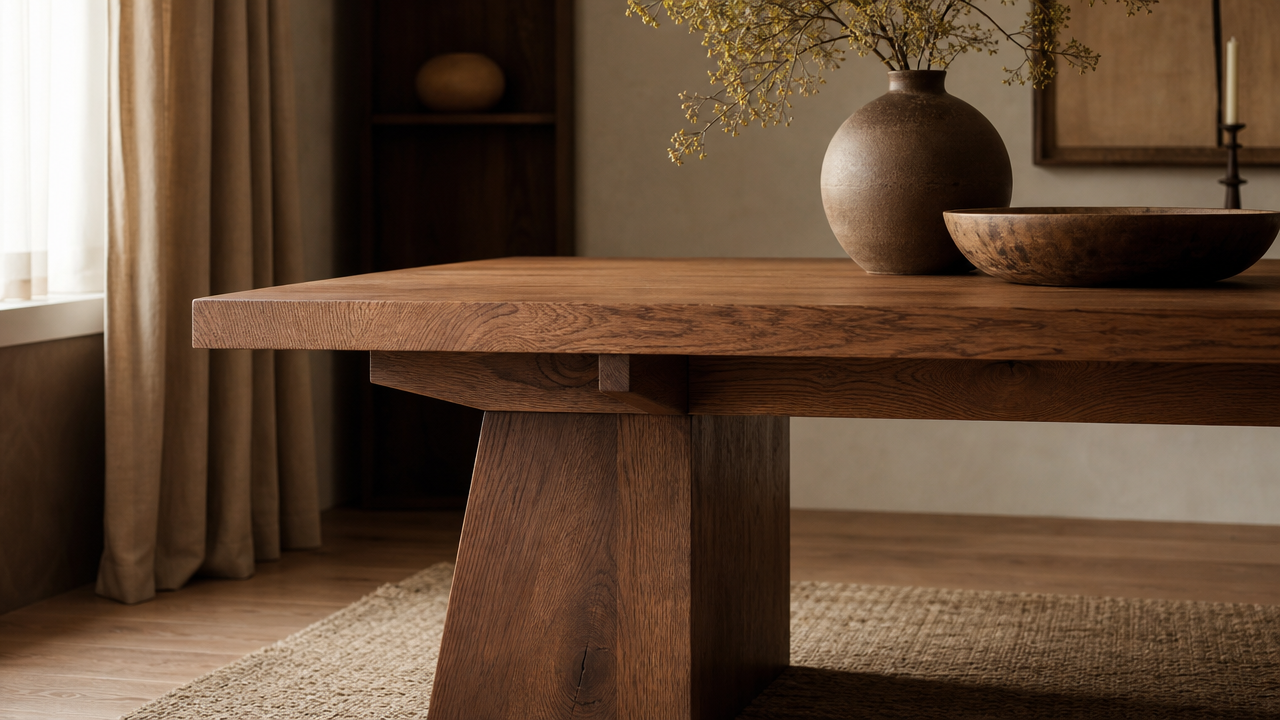 Oak dining table